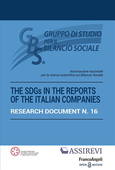 The SDGs in the reports of the Italian companies