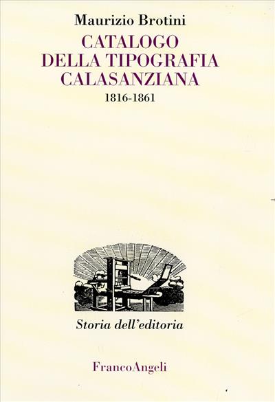 Catalogo della tipografia calasanziana (1816-1861)
