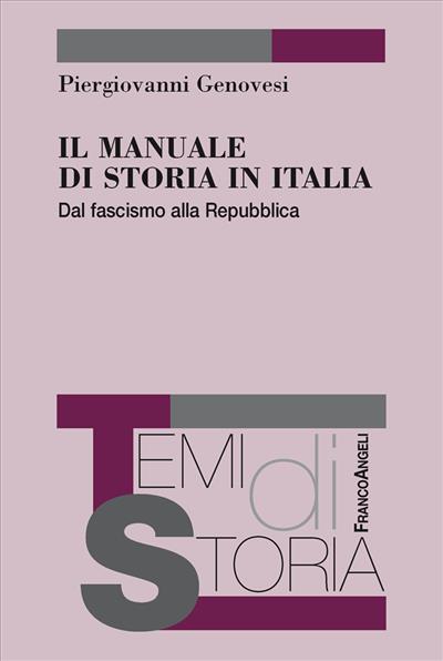 Il manuale di storia in Italia.