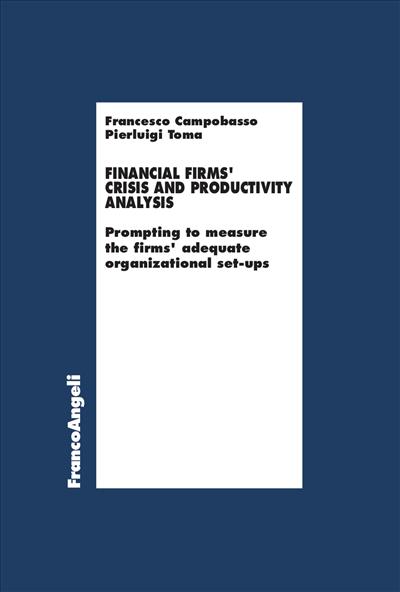 Financial Firms’ crisis and productivity analysis