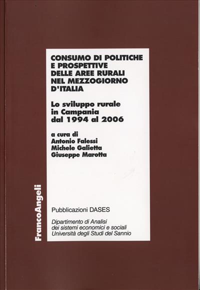 Consumo di politiche e prospettive delle aree rurali nel Mezzogiono d'Italia.