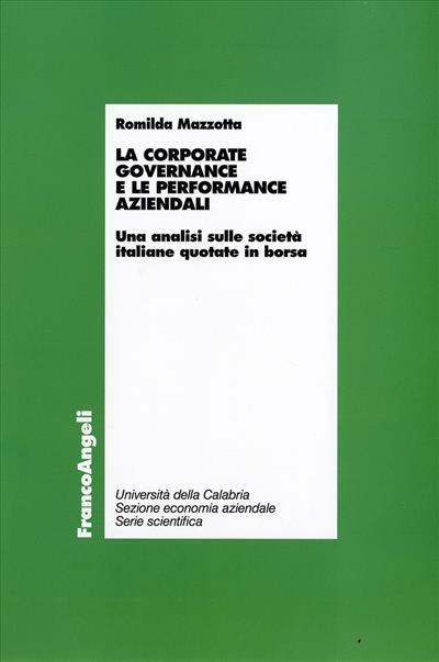 La corporate governance e le performance aziendali.