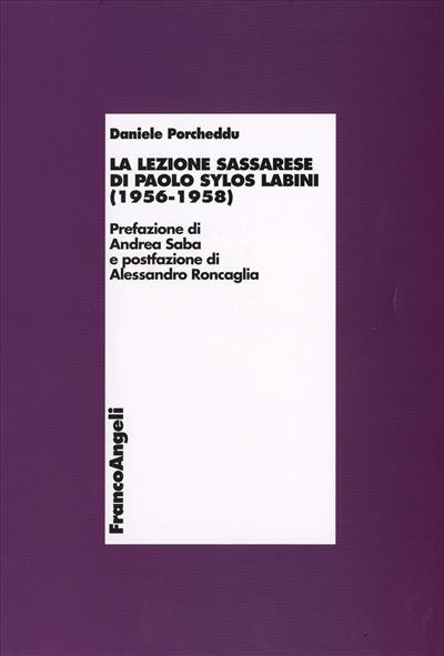 La lezione sassarese di Paolo Sylos Labini (1956-1958)