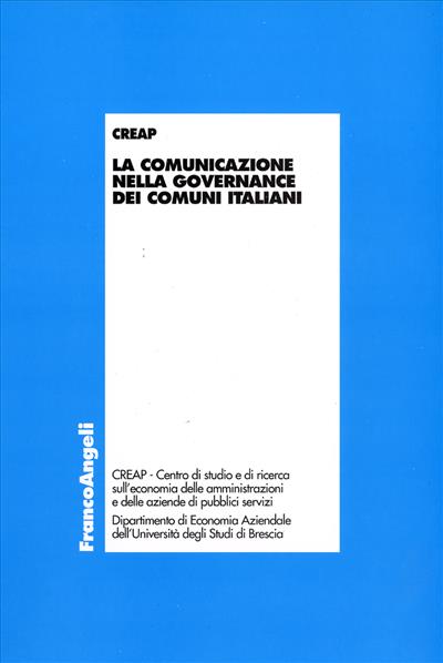 La comunicazione nella governance dei comuni italiani