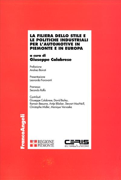La filiera dello stile e le politiche industriali per l'automotive in Piemonte e in Europa